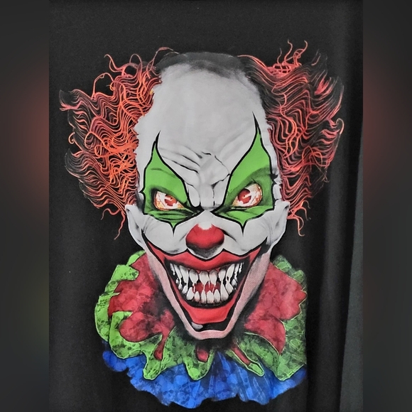 Halloween Mens Size 2XL Way To Celebrate Graphic Print Evil Killer Clown T-Shirt - Picture 1 of 6
